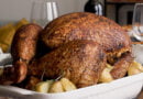 Gallina rellena al horno