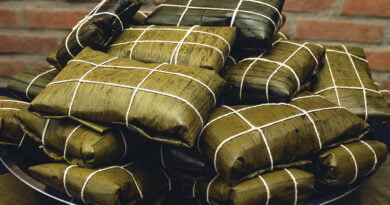 Tamales de frijol negro