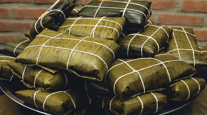Tamales de frijol negro