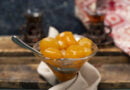 Dulce de durazno en almíbar