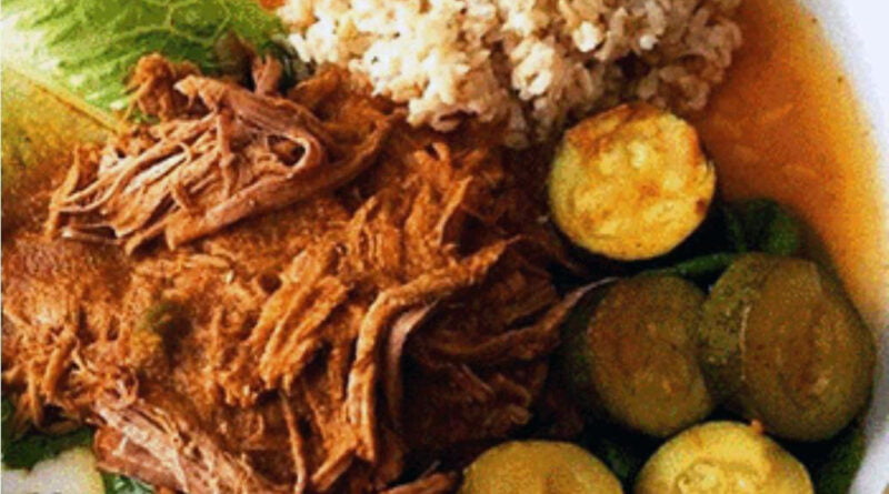 Hilachas de carne