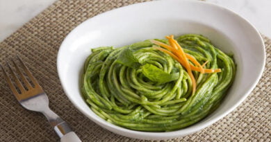 Macarrones verdes