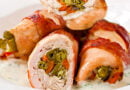 Rollos de pollo con vegetales