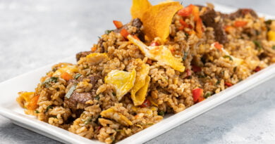 Arroz con cerdo y maíz