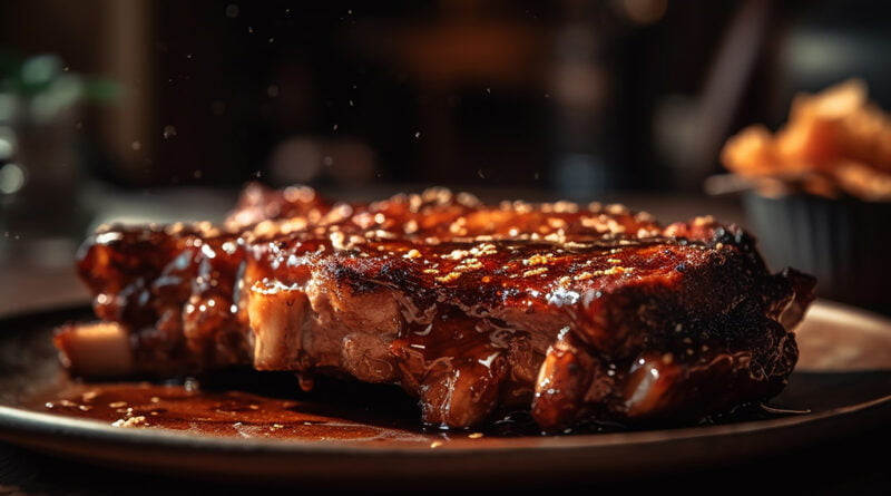 Churrasco de carne adobada