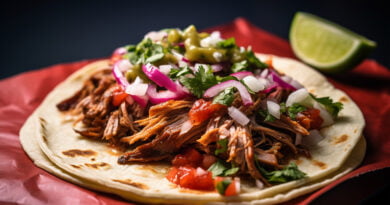 Fajitas de carne guisada