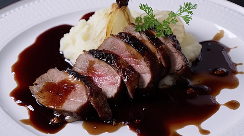 Lomo de cerdo en ciruela